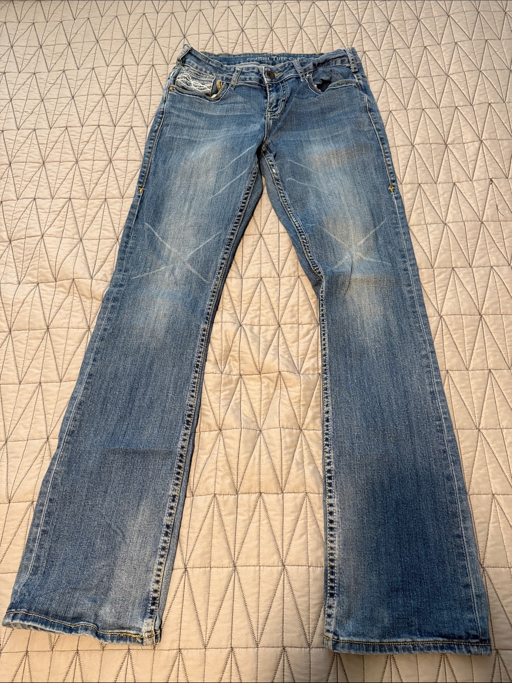 Women’s Blue Bootcut Jeans - Classic Washed Denim